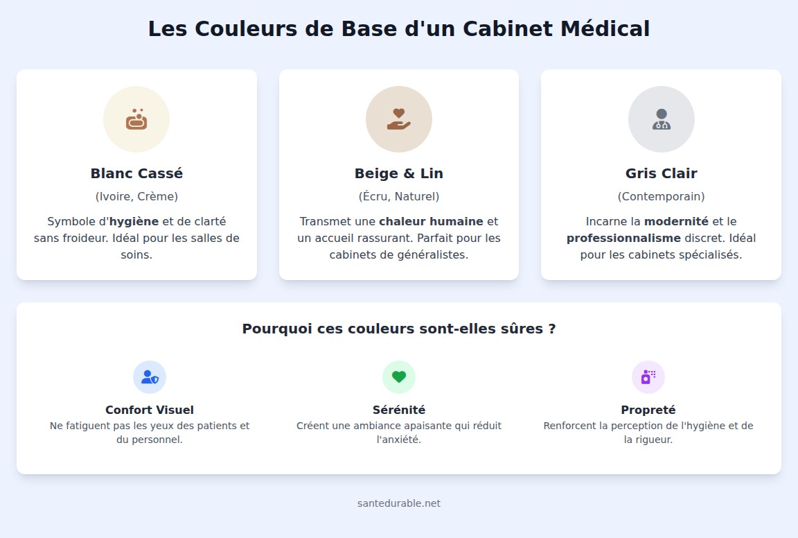 infographie Quelles sont les couleurs les plus sûres pour un cabinet médical ?